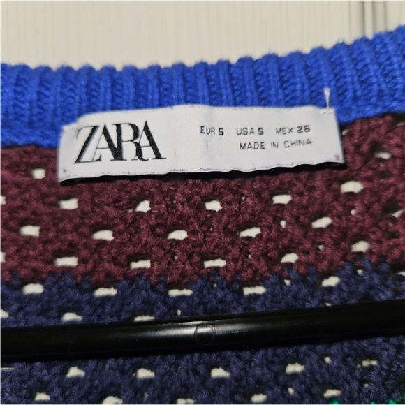 ZARA Multicolor Striped Crochet Crop Top - Women - Picture 5 of 7